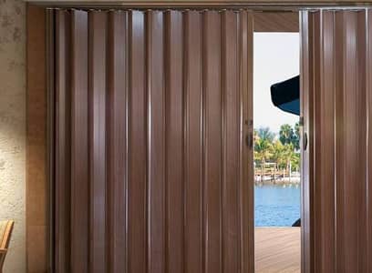 Pvc folding door-PVC Partition-Glass partition-Wooden door partiion