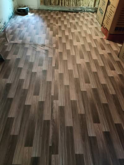 Well Maintained -Wooden Pattern PVC Floor Sheets- (Used)