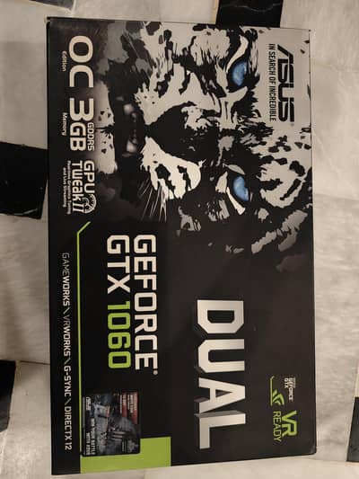 Asus GTX 1060 3GB dual OC version