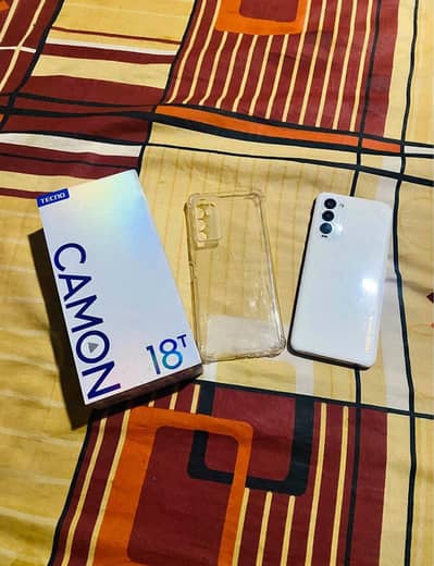 Tecno CAMON 18T with box urgent sell paise km hojaenge