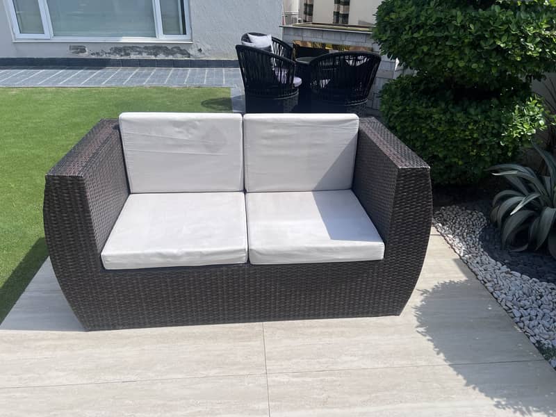 Garden chairs and sofas set with table 1