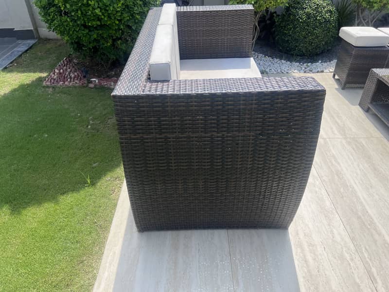 Garden chairs and sofas set with table 2
