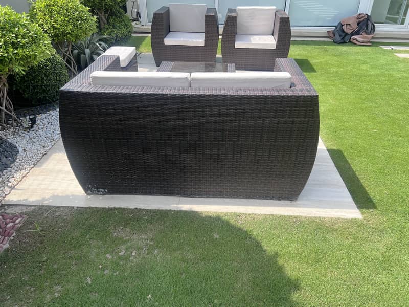 Garden chairs and sofas set with table 3