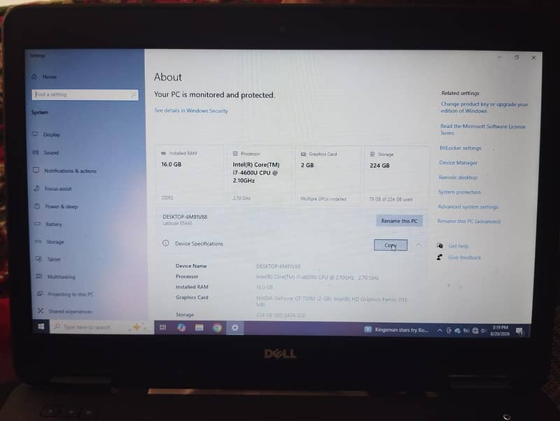Dell Latitude E5440 0