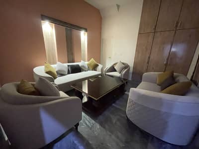 Sofa Set | Wooden Center Table with glass Top | Seven Seater Sofa |