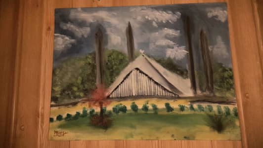 Beautiful Faisal Mosque Scenery