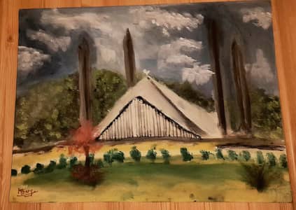 Beautiful Faisal Mosque Scenery