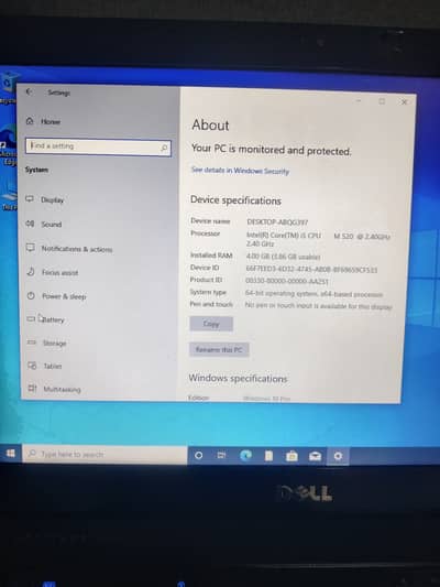 Dell laptop