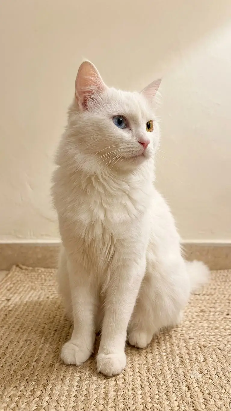 odd ayes female cat for paid adoption in lahore — photo 3