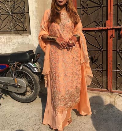 3 psc fancy long shirt with grarah