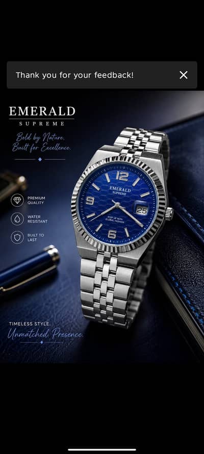EMERALD Original Men’s Land-Dweller Watch|Quartz|Stainless SteelDate