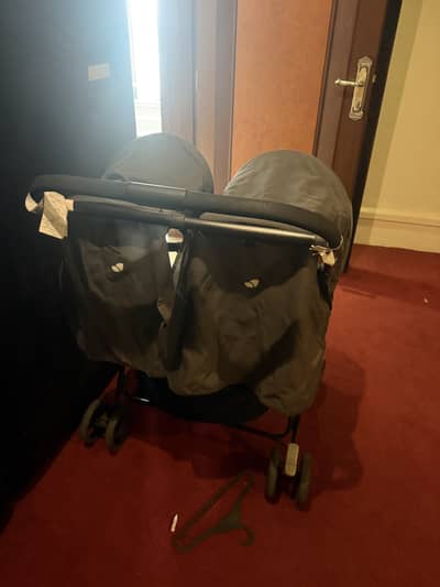 Joie double twin pram