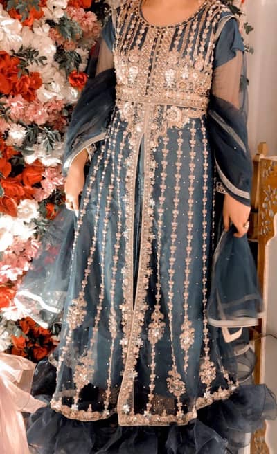fancy open  maxi