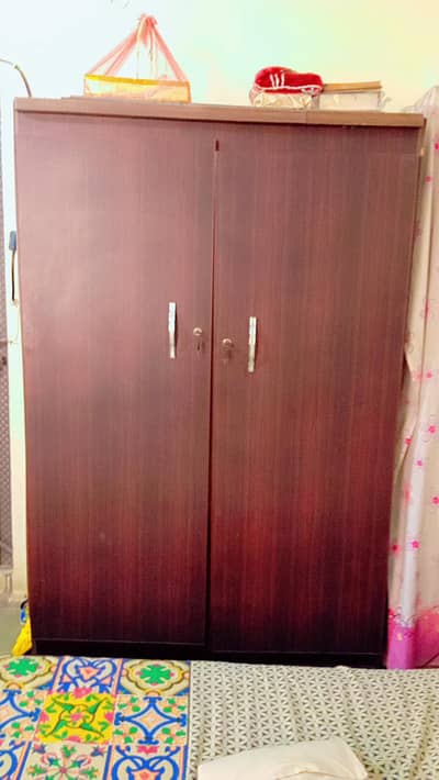 2 doors wooden almari for sale