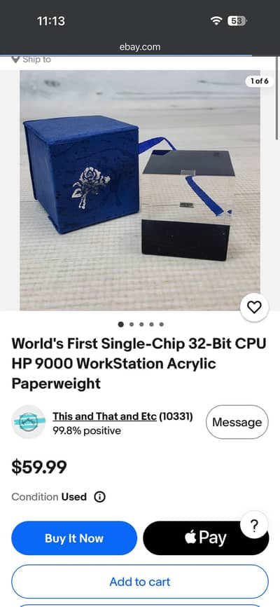 HP 9000 World’s First 32-bit cpu processor (1982)