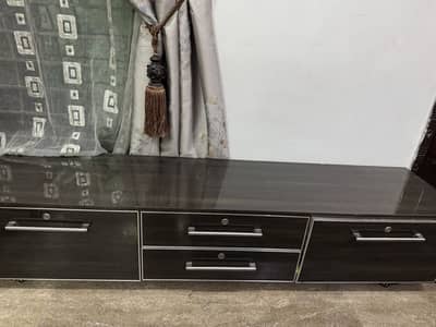 Dark Brown TV Unit / TV Bench with Storage Drawers