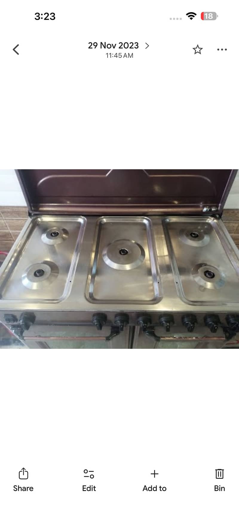 Cooking range 6