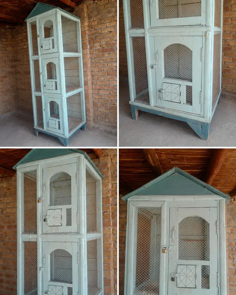 7 Feet Wooden 3 Step Bird Cage For Sale  — photo 2