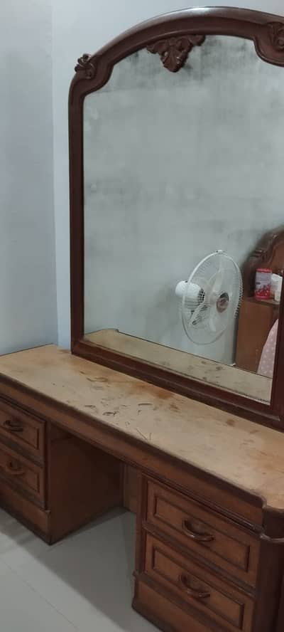 Master Bed with Dressing table and side table
