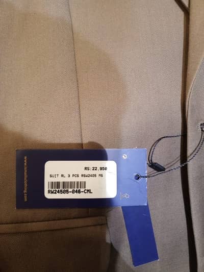 3pcs pent coat new branded RW24505-046-CML