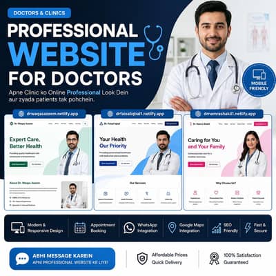 Doctor & Clinic Website Design | Professional Website for Doctors