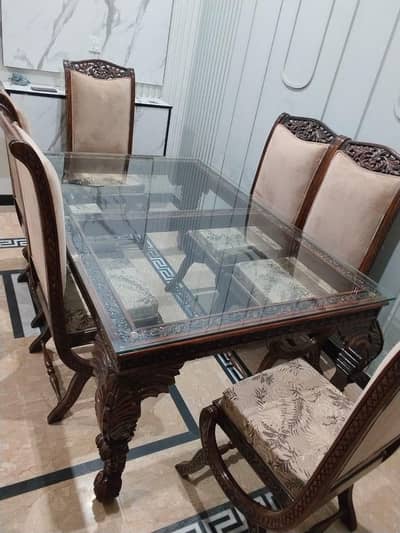 Dining table and chairs