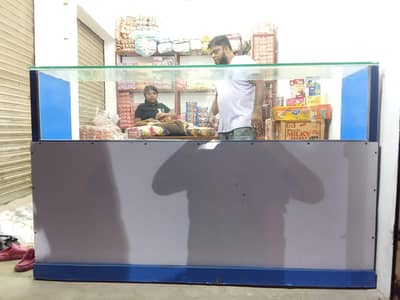 Counter Glass & Wood for sale