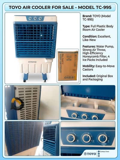 TOYO AIR COOLER FOR SALE