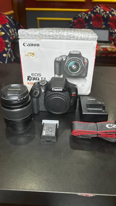 Canon EOS 1500D Rebel T7 DSLR Camera + Canon 18–55mm Lens