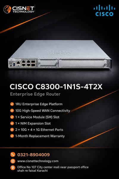 All Types of Cisco (ISR) & other brands of router available at CisNET!