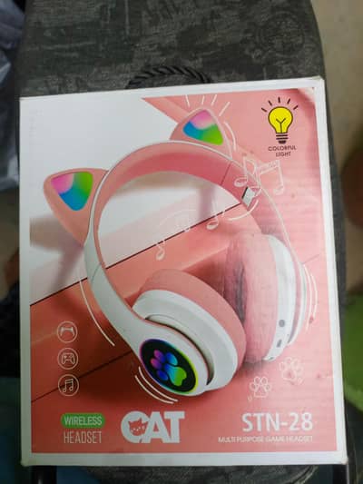 Cat Bluetooth + memory card slot eadphones buffer sound