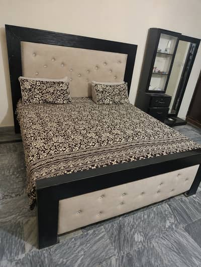 Wooden Double Bed – Good Condition