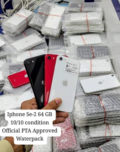 Apple iPhone SE-2 Gen / 3GB-64GB / Offical PTA Approved / Water Pack