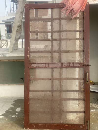 Wood Netting Door