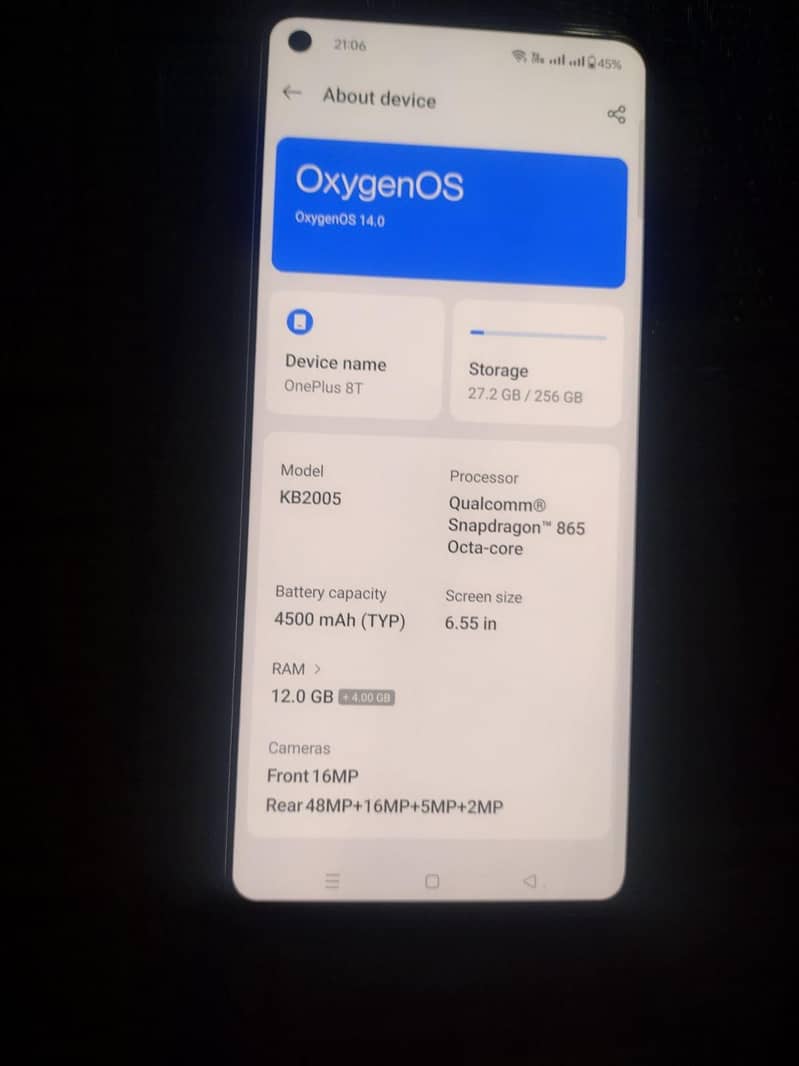 One plus 8t 2