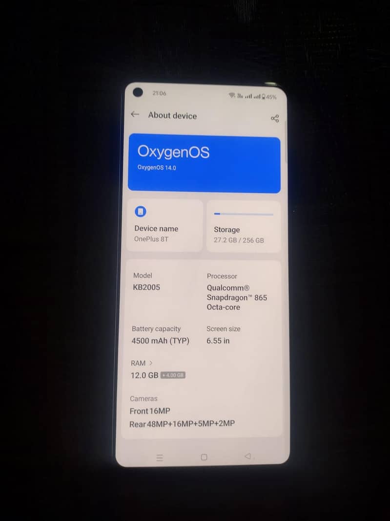 One plus 8t 5
