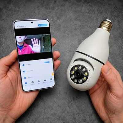 360° Panoramic CCTV HD Bulb Camera