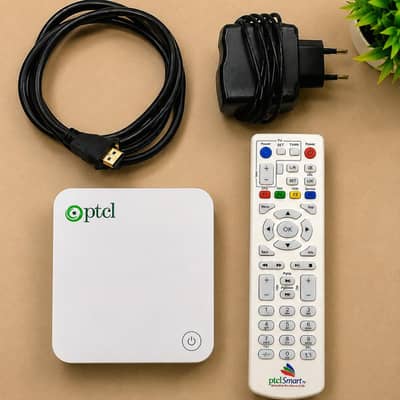 UNLOCKED PTCL Smart TV Box ,YT, Free Netflix , Remote + HDMI + Adapter