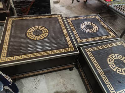 1 center table with 2 small tables for Sale.