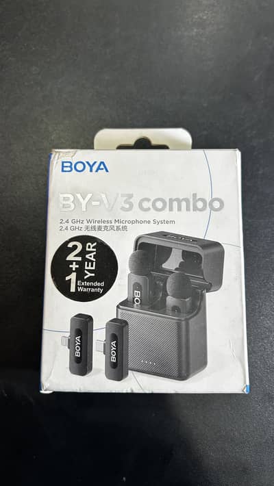BOYA BY-V3 Combo 2.4GHz Wireless Microphone – Almost New