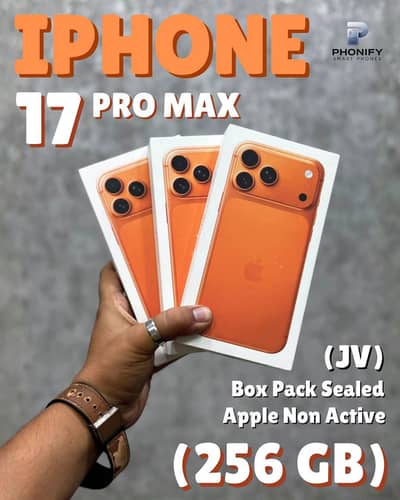 iPhone 17 Pro Max Orange Blue & Silver 256gb/512gb Jv