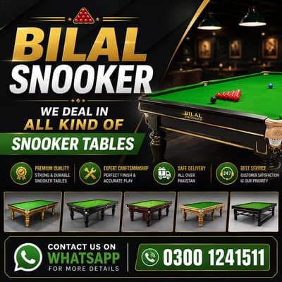 Snooker Table / Billiards Table / Snooker Table / Snooker Accessories