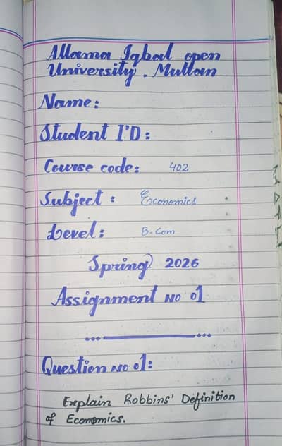 Neat Handwritten & MS Word Assignments | English & Urdu