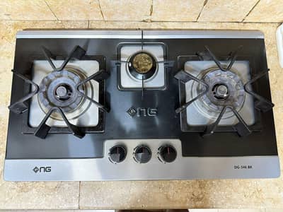 NasGas DG-346 BK Built-In Hob 3 Burner. Just 2 Months used!!