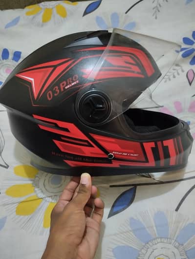 Brand New AXK Full Face Helmet (Double Visor) – 10/10 Condition