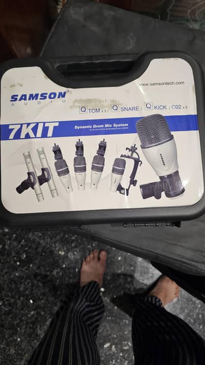 drums mic kit as good as new ,timbale amd other accesories