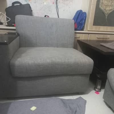L-Shape 3 seater Sofa with table