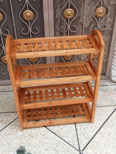 pure wooden Shoe Rack 4 khane ha gutiya rakhna ka lia