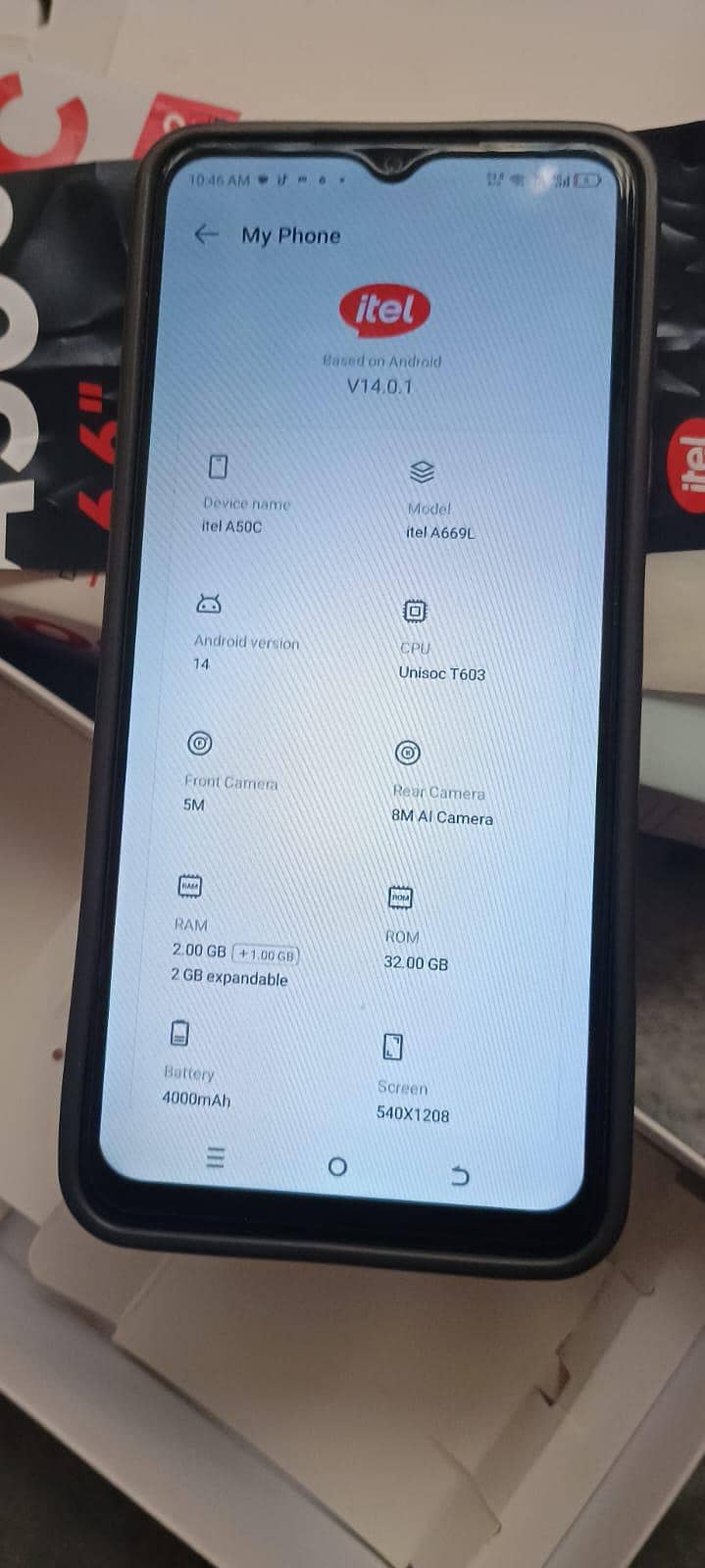 Itel A50C 7