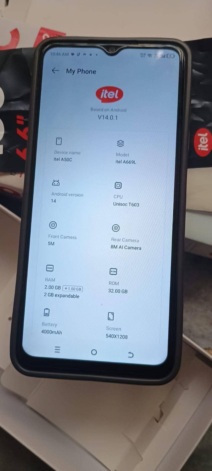 Itel A50C 12